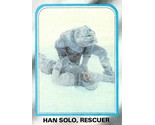 1980 Topps Star Wars ESB #152 Han Solo The Rescuer Luke Skywalker Hoth - $0.89
