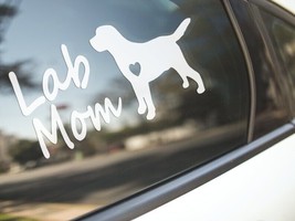 Lab Mom Car Truck Window Sticker Dog Lover Decal Vehicle Accessories Car Decor - £4.61 GBP