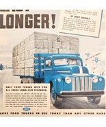 1947 Ford Motors Trucks Cargo Commercial Advertisement Automobilia DWNN21 - $562.22 MXN