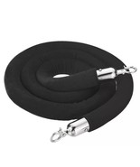 6 Feet Black Velvet Stanchion Rope Crowd Control Barrier Rope with Snap ... - $409.85 MXN