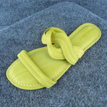 Bernardo Pa34k Women Slide Sandal Shoes Yellow Leather Size 9 Medium - $29.69