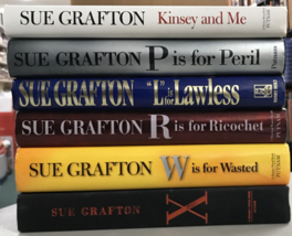 Sue Grafton Hardcover Kinsey And Me Stories P Is For Peril L Is For Lawless R X6 - £22.64 GBP