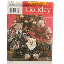 Simplicity Sewing Pattern 7452 18 and 22 inch Bear with Clothes - £7.67 GBP