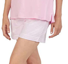 Carole Hochman Womens Solid Shorts Pink Stripes Size Medium - £27.65 GBP