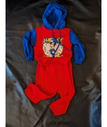 1980 Mickey Mouse Sweat Suit Pants Hood Shirt Red Blue Disney Pilgrim Yo... - $72.47 CAD