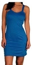 Apple Bottom Blue Contoured Dress, Elasticized Peek a Boo Back, Sizes S-3X - £9.59 GBP