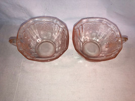 2 Pink Mayfair Cups Depression Glass Mint - £14.33 GBP