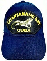 Guantanamo Bay Cuba Men&#39;s Cap Hat  Navy Blue Strap Back - £12.65 GBP