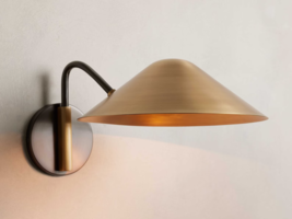 Mid Century Brass Swing Italian Diabolo Wall Sconce Light Fixture By LD - £235.87 GBP