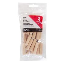 Richelieu Fluted Wood Dowel Pin 3/8 in. D X 1.5 in. L 27 pk Natural - $7.95