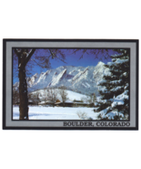 Vtg Postcard-Flatirons in Winter-Boulder Colorado-Landscape-6x4 Chrome-CO1 - £5.33 GBP