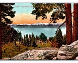 Panoramico Vista Glenbrook Lago Tahoe Nevada Nv DB Cartolina V4 - $5.08