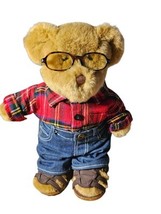 Build A Bear &quot; I Love You&quot; Sound  Stuffed Plush Teddy Bear Fully Clothed... - $16.15