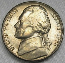 1956-P Silver Jefferson Nickel GEM+ UNC Nice Original Bloom Coin AD701 - £20.37 GBP