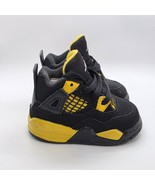Nike Air Jordan 4 Retro TD &#39;Thunder&#39; 2023  BQ7670-017  Baby Toddler Size 3C - $81.75 CAD