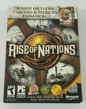 Rise of Nations Gold Edition 2004 PC 2 Discs Manual Original Box Complete - £11.02 GBP