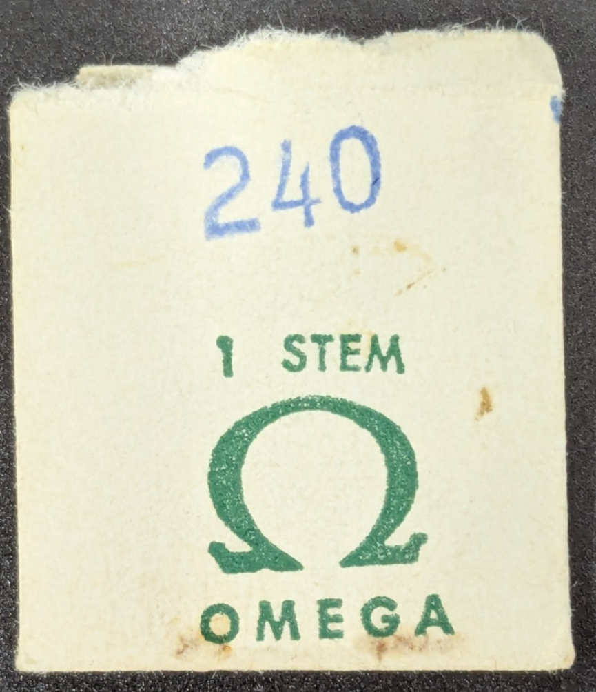 NOS Genuine Omega Cal. 240 Watch Winding Stem - Open Pack - $10.88
