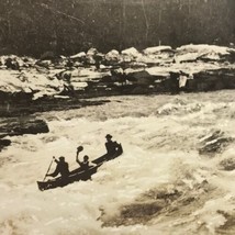 Shooting Whitehorse Rapids RPPC Vintage Postcard Real Photo Canada  - £7.86 GBP