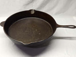 Vintage Unmarked #14 Cast Iron Skillet 14.75&quot; Early BSR Or Atlanta Stove... - $234.98