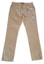 Aeropostale Mens Chino Pants Skinny Khaki Size 28 X 30 New With Tags Str... - $17.46