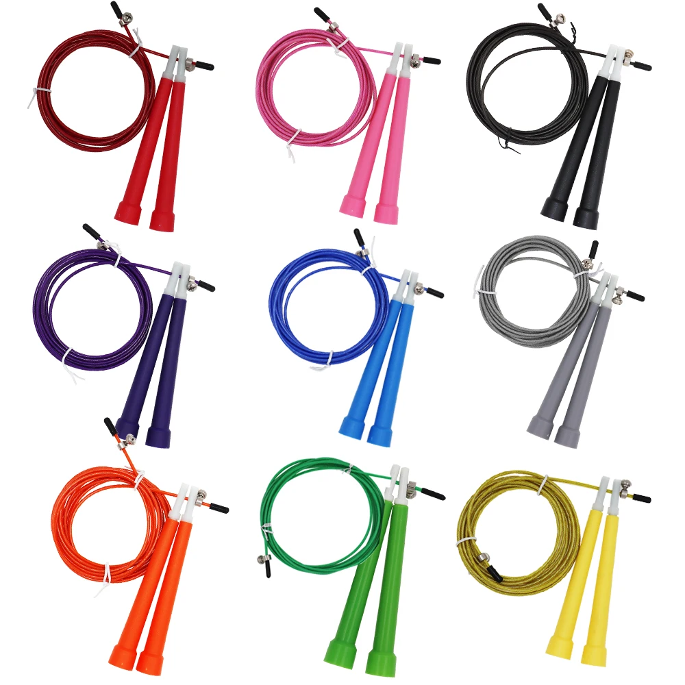 NEW Steel Wire Skipping Skip Adjustable Jump Rope Fitnesss Equipment Exercise Wo - £80.94 GBP