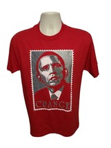 Obama Change Adult Medium Red TShirt - $334.98 MXN
