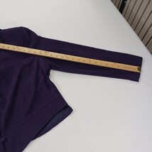 Jessica Howard Women's Purple Embossed Blazer Jacket Open Back Collared Size 14 image 8