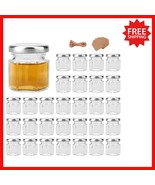 Adorable 1.5oz Mini Glass Jars with Airtight Silver Lids for Spices and ... - $604.61 MXN