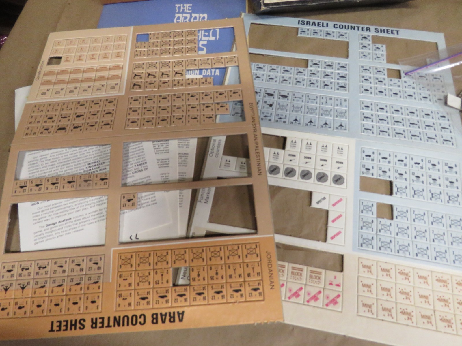 Vintage THE ARAB-ISRAELI WARS Bookcase Board Game 1977 Avalon Hill Complete Item image 2