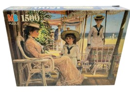 Vintage 1500 Piece Past Impressions Intimate Moment Beach Scene Jigsaw P... - $23.02