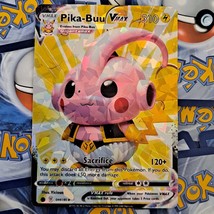 Pikachu and Majin Buu Fusion Pokemon Card - Pika-Buu - £10.39 GBP