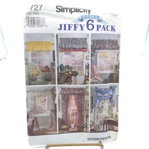 UNCUT Vintage Sewing PATTERN Simplicity 7727, Abbie&#39;s Jiffy 6 Pack Window - £9.31 GBP
