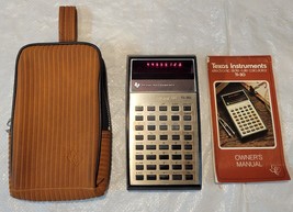Texas Instruments Ti-30 Calculator Case &amp; Manual - Vintage 1970s - £13.91 GBP