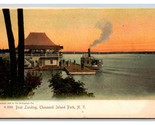 Boat Landing Thousand Island Park New York UNP Rotograph UDB Postcard U20 - £5.56 GBP