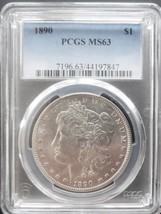 1890 Morgan Silver Dollar Ms 63 With MINT-LIKE Luster - £96.14 GBP