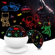 Batman Night Light Projector For Kids Dinosaur Toys For Boys, Superman Baby Nigh - £40.08 GBP