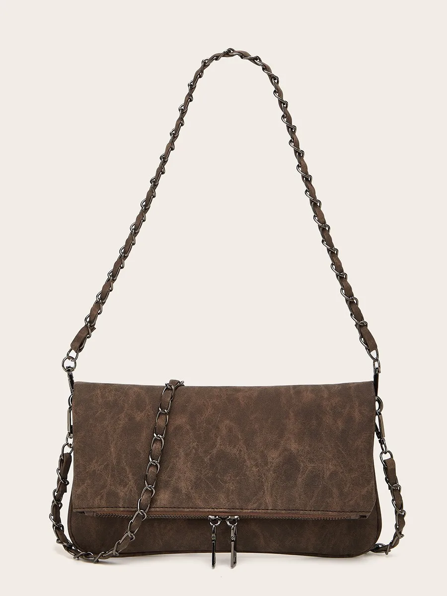Retro Chain Shoulder Bag for Women in Stylish Design - $51.03