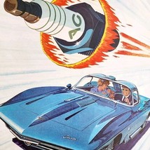 1963 AC Spark Plugs Chevy Corvette Shark XP-755 Advertisement Automobili... - $39.99