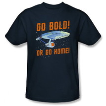 Star Trek The Original Series Enterprise Go Bold! Or Go Home! T-Shirt NEW UNWORN - $17.41