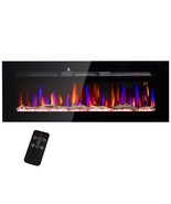 HOMCOM 50&quot; Electric Fireplace: Recessed/Wall Mount, Remote, 1500W Heater - $371.88 CAD
