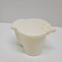 Vintage Tupperware Creamer Flip Top Lid 574-12 Clear / White - $12.77