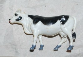 Vintage Nylint Corp Plastic Toy Holstein Farm Dairy Cow Cattle Black Whi... - £16.97 GBP