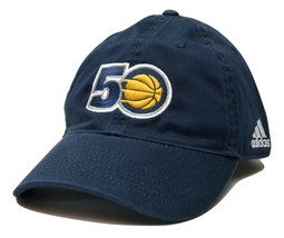Indiana Pacers Adidas NBA Anniversary Basketball Slouch Dad Hat - £15.17 GBP