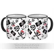Pirate Flag : Gift Mug Jolly Roger Skulls Bandana Bones Anchor White Black Patte - £12.70 GBP