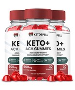3 Pack Keto Spell ACV Gummies Max Strength with B12 Pomegranate and Beet... - €118,60 EUR