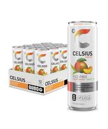CELSIUS Peach Mango Green Tea, Fizz Free Clean Energy Drink 12 Fl Oz - 1... - $593.22 MXN
