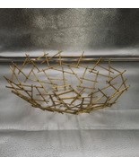 Giftcraft Abstract Table Wall Decoration, Gold 14&quot; Bowl Sculpture Rare Find - $40.99 CAD