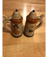 VINTAGE ARTMARK JAPAN BEER STEIN SALT &amp; PEPPER SHAKERS  - $6.45 CAD