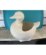 S1 - Large Duck Planter Ceramic Bisque Ready to Paint, You Paint  - $17.50