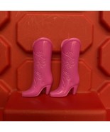 Barbie Cowboy Boots Hot Pink Signature Pair Pre Owned Vintage 1990s - $18.40 CAD